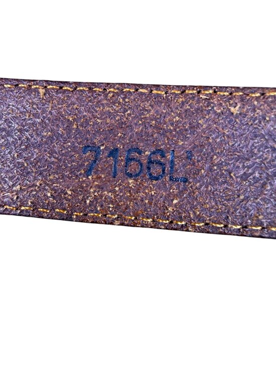 Tony Lama Tan Leather Western Belt With Silver Buckle Embossed Floral Sz 30 - Picture 6 of 8